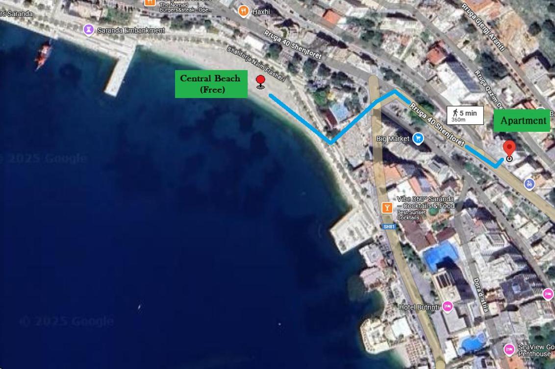 Morina Sea View Apartment Sarandë エクステリア 写真